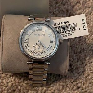 Nearly Brand New Michael Kors Silver Watch